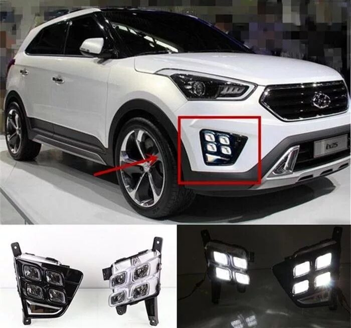 Противотуманные фары хендай крета. Хендай Крета фары. Hyundai Creta фары. Hyundai ix25 2017. Hyundai Creta 2013.