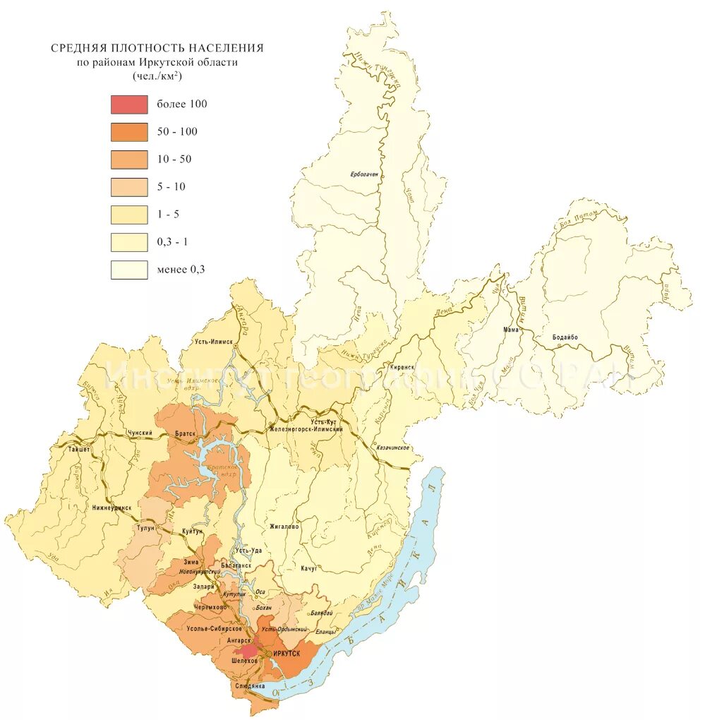 Расселение иркутск. Карта плотности населения Иркутской области. Карта населения Иркутской области. Плотность населения Иркутска. Иркутская область населенность.