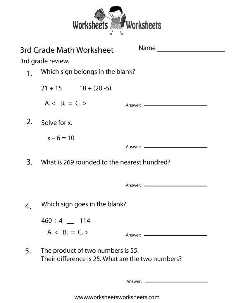 Review worksheet. Math 3rd Grade. 3rd Grade Math Worksheet. Math for 3 Grade. Worksheet Math for 3 Grade.