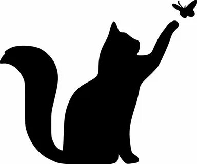 Шаблон картинка кошка