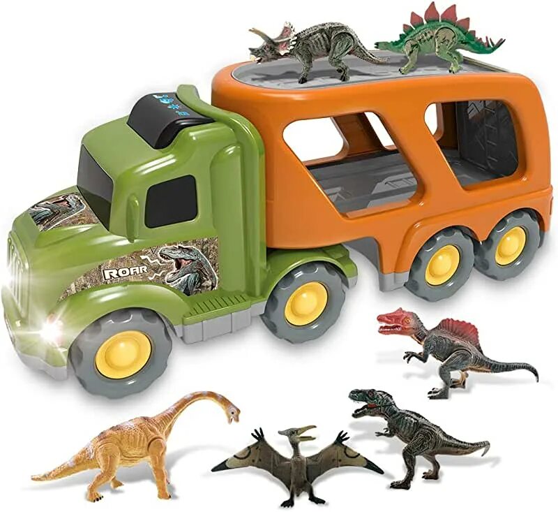 Динозавр трак. Грузовик с динозаврами. игрушка фургон динозавров. via toys грузовик динозавр. грузовик dinosaur смашинками.