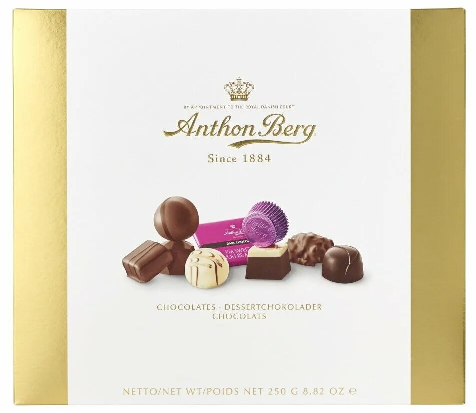ассорти шоколадных конфет anthon berg