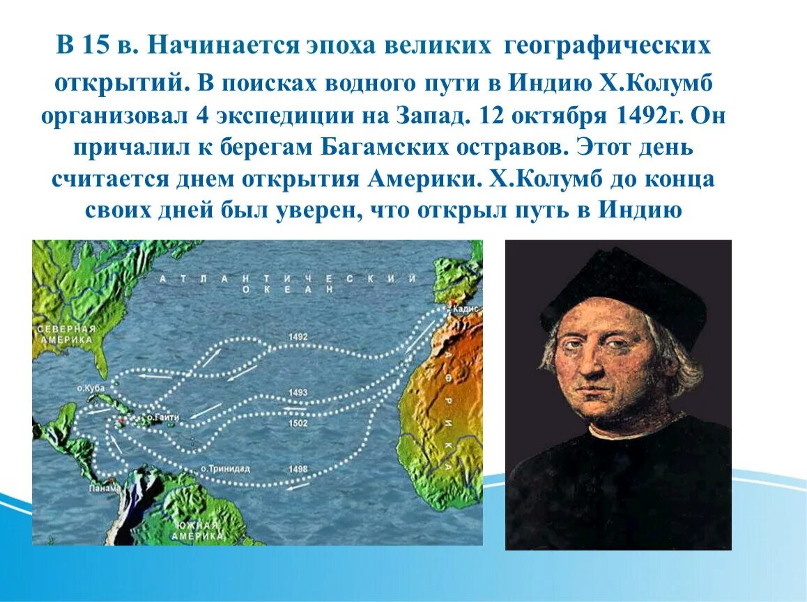 Географическое открытие нового года. Великие географические открытия Магеллана и Колумба.