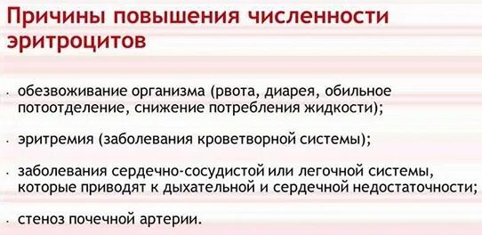 Причины увеличения эритроцитов. Повышение эритроцитов. повышенное количество эритроцитов. причины повышения повышение эритроцитов. причины повышенных эритроцитов.