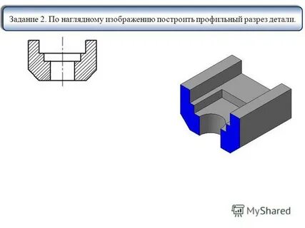 Местный разрез профильной плоскостью
