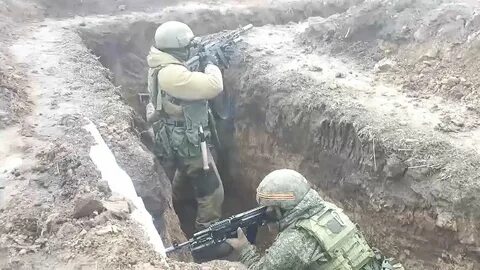 Бои в окопах видео с дрона