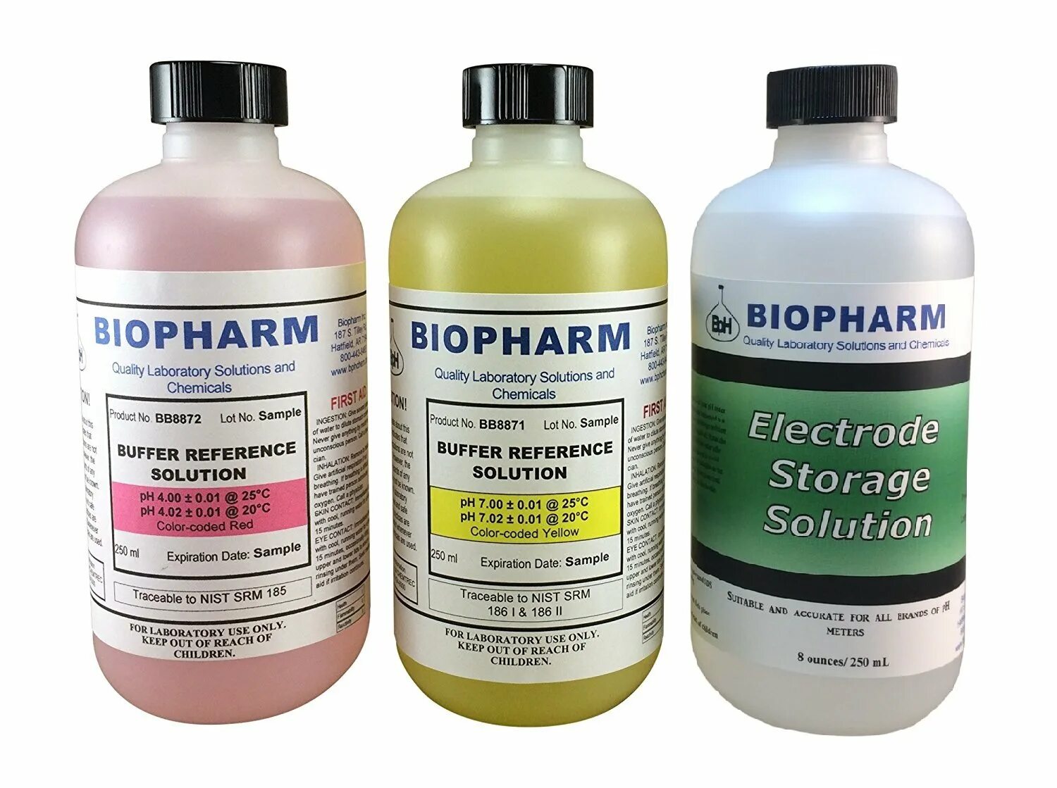 Ph buffer. Ph meter storage solution. citrate buffer, ph 6.0,. biopharm.