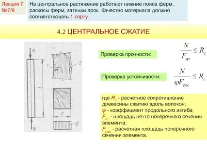 Расчетное сопротивление древесины изгибу
