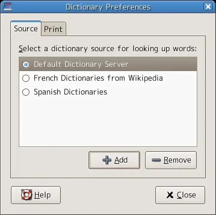 Dict delete key. Gnome dictionary.