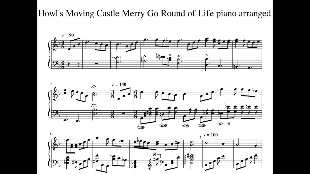 Merry go Round of Life Howl's moving Castle Ноты для фортепиано. Joe Hisaishi Merry-go-Round of Life Ноты. Merry-go-Round of Life - Howl's moving Castle[ Piano.