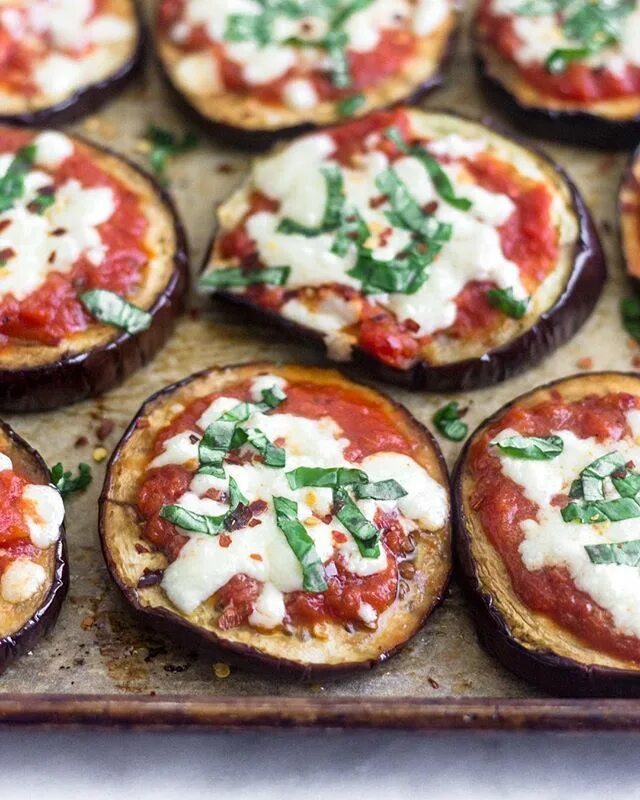 Eggplant pizza. Eggplant pizza