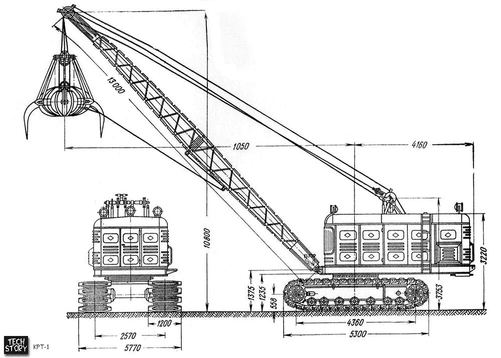 Рдк это кто. Гусеничный кран ДЭК-631. Гусеничный кран ДЭК 1001 габариты. Кран ДЭК-161 С грейфером. Кран гусеничный ДЭК-161.