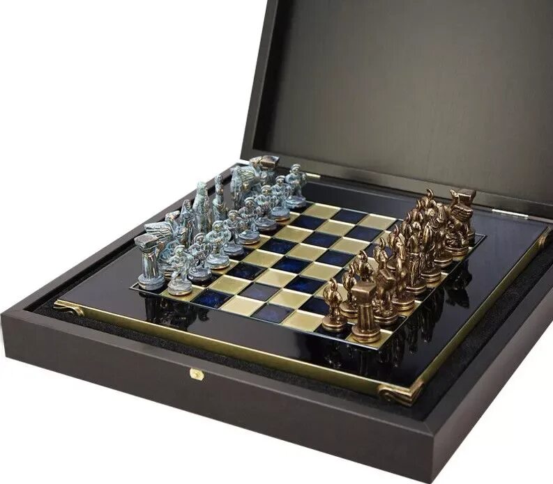 Купить шахматы рф. Шахматы Manopoulos sk19cblu. Шахматы подарочные. Подарочный набор шахмат. Шахматный набор подарочный.