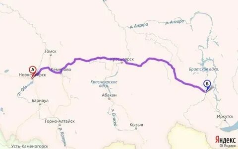 Томск иркутск маршрут