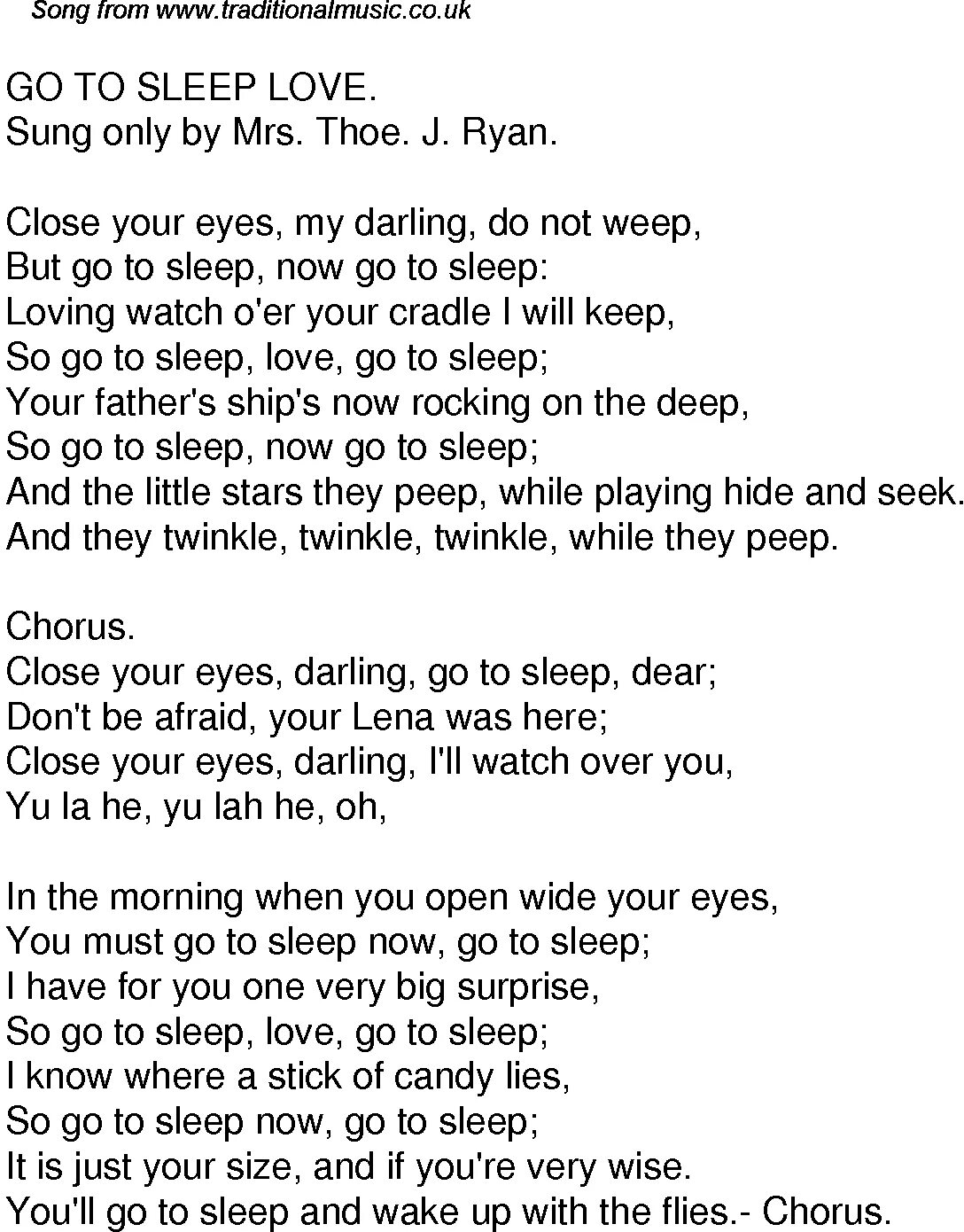 Песня i m go. Go to sleep текст. i go to sleep текст. sleep sleep sleep текст. слип слип песня.