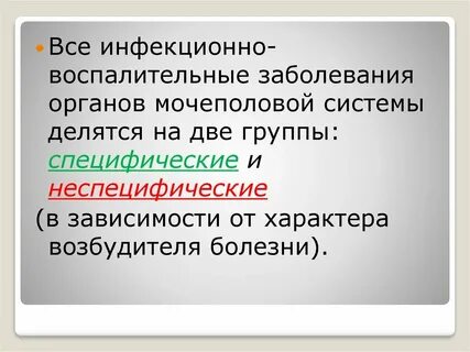 Инфекции мочеполовых органов