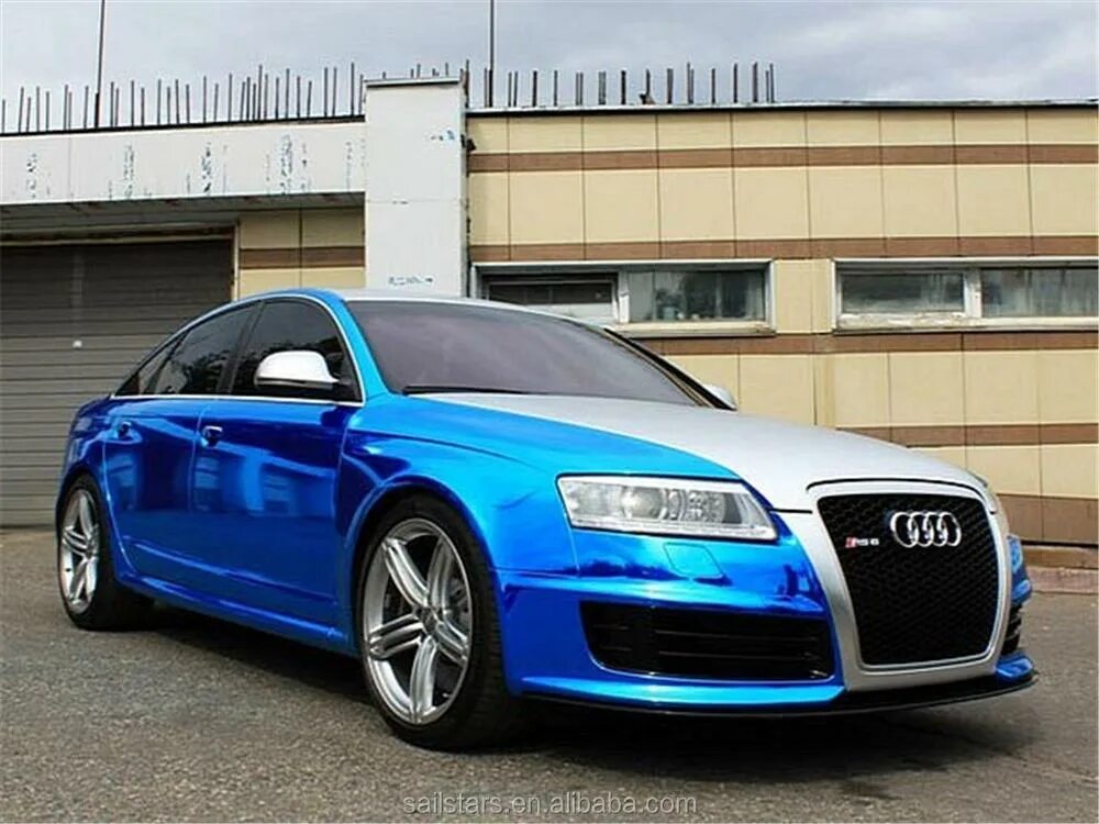 А6 синий. Ауди а6 синяя. Ауди rs6 синяя матовая. Audi rs6 хром. Audi rs5 Blue Chrome.