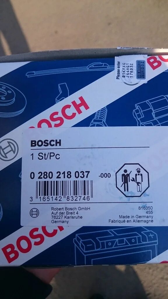 ДМРВ 116 Bosch оригинал. Бош 116 и 037.