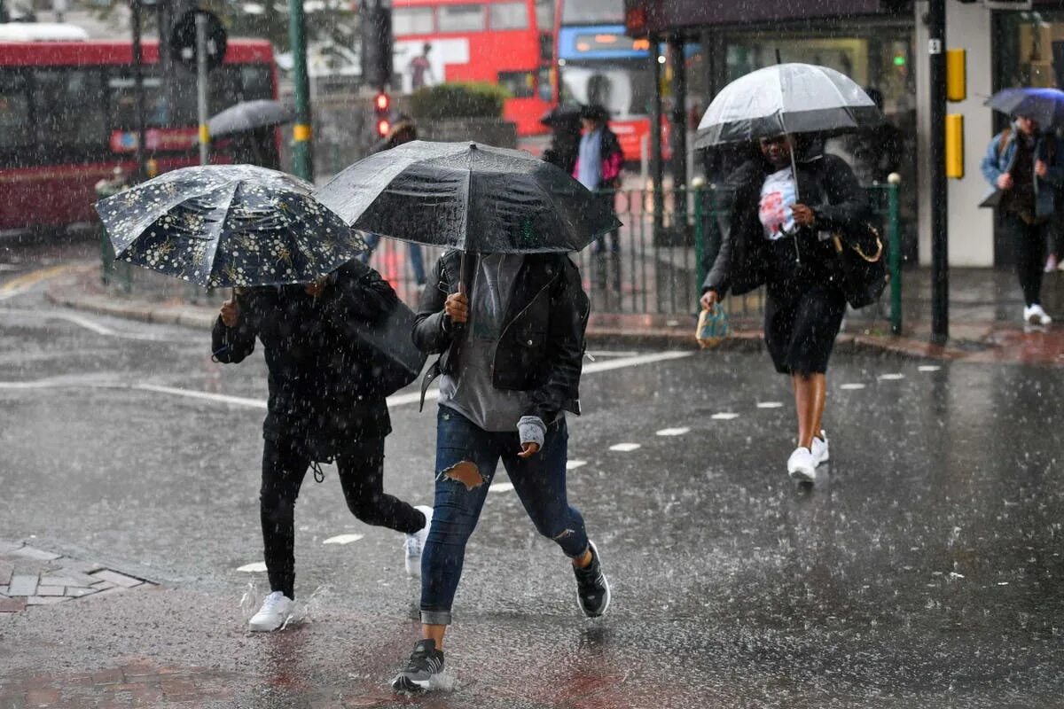 Working in the rain