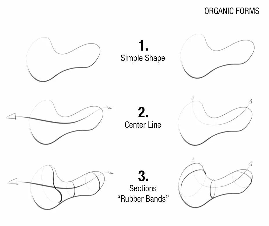 Draw forms. Organic forms draw. tutorial draw organic. example of organic shapes. draw organic forms pdf.