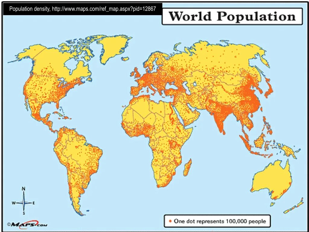 World population density. World population Map. Http www maps