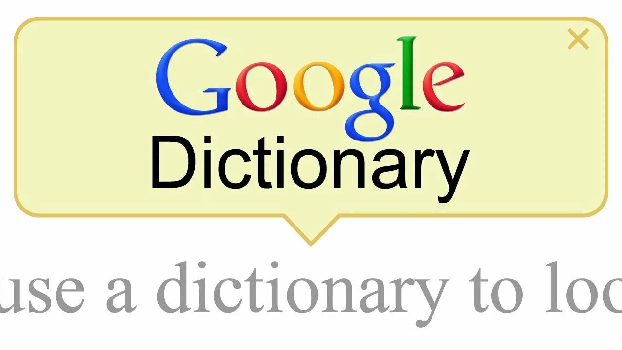 It is a dictionary. Google dictionary. гугл словарь. dictionary. extensive dictionaries.