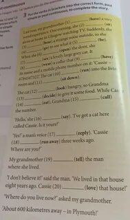 Put the verbs in correct past form