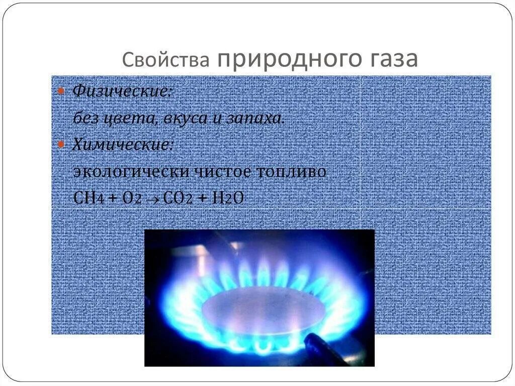 Природный газ форма