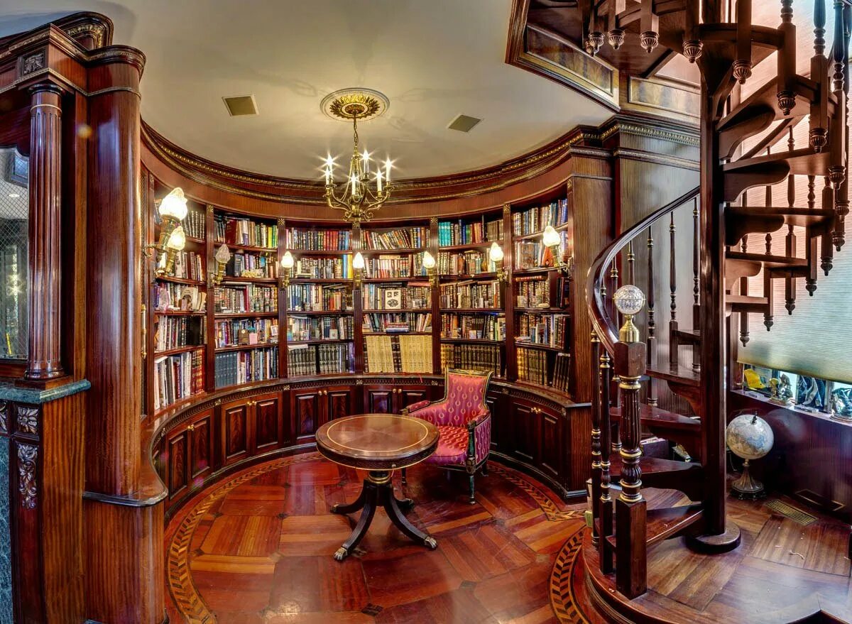 Библиотека. Библиотека барона Круппа интерьер. Домашняя библиотека интерьер. Шикарная домашняя библиотека. Красивая библиотека.