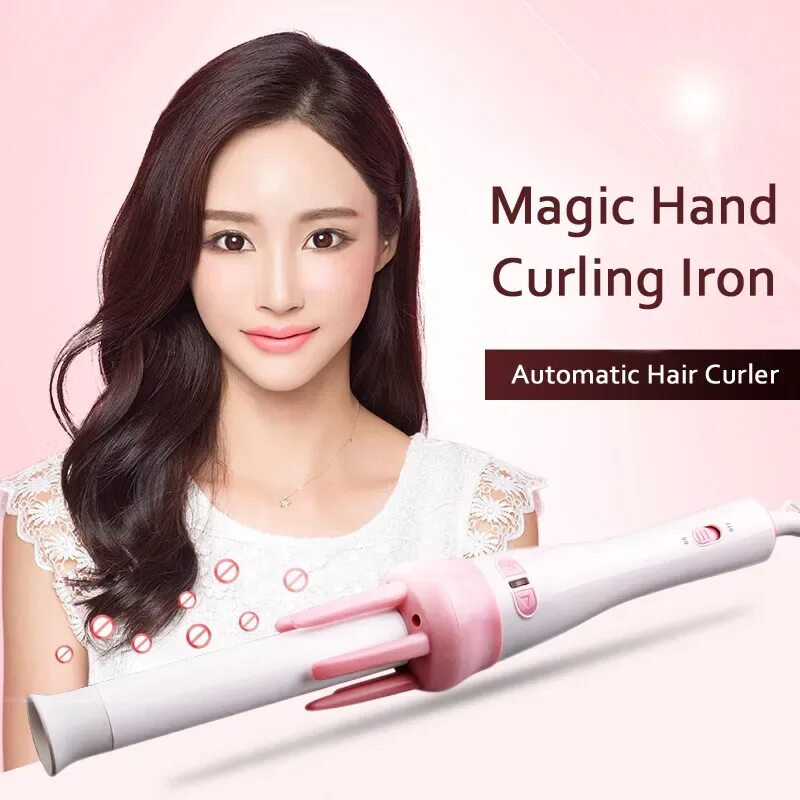 Automatic curler. Плойка для волос леди. Плойка Magic hair. Automatic hair Curling Iron. Vivid Vogue.