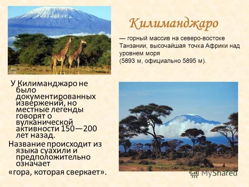 Высота горы Килиманджаро в метрах. Гора Килиманджаро на карте Африки. Рельеф Африки Килиманджаро. Килиманджаро высота над уровнем моря.
