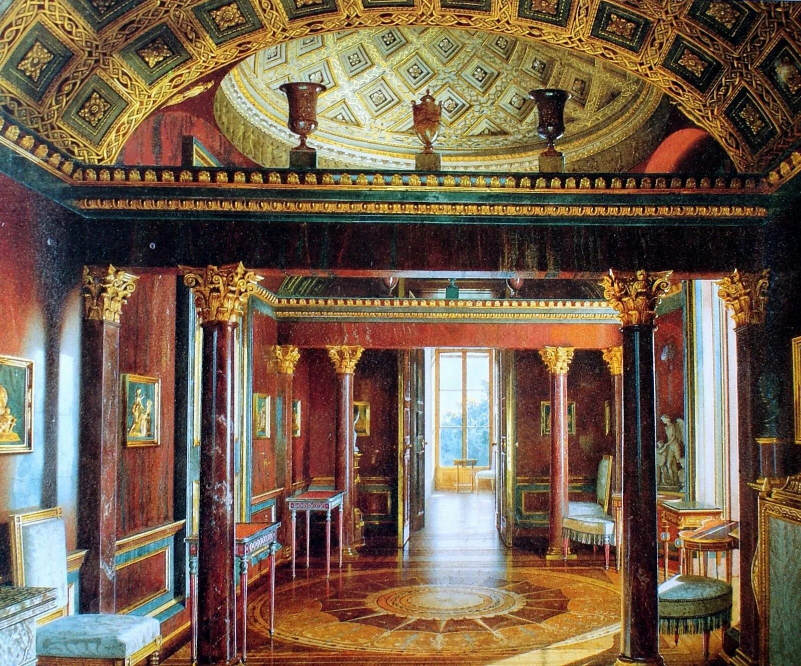 Агатовая комната в Екатерининском Дворце. Луиджи Премацци Екатерининский дворец.