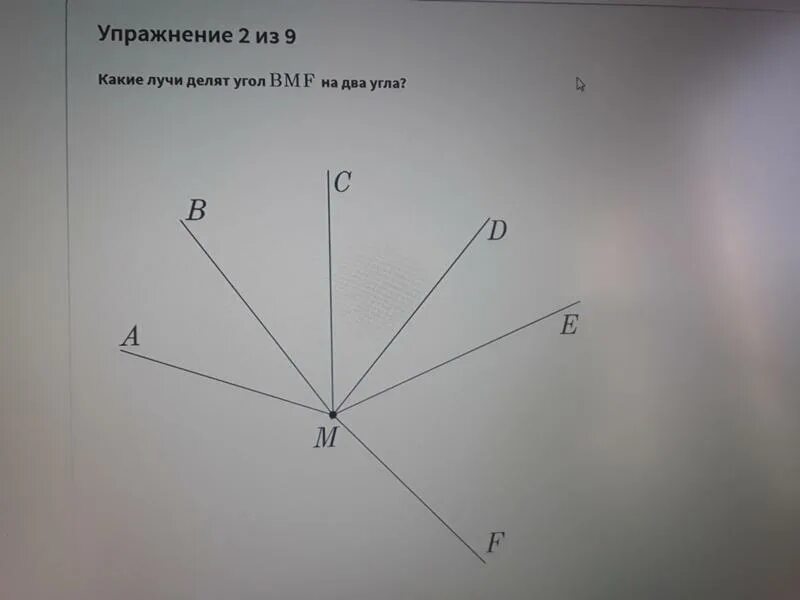 Какой луч на рисунке делит угол вон. Какой луч на рисунке делит угол вон