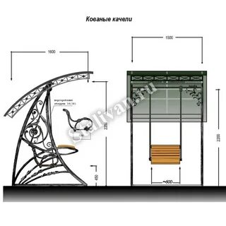 Качели из профильной трубы своими руками чертежи