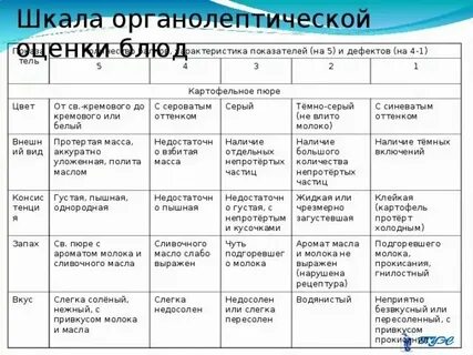 Оценка качества блюд кулинарных изделий
