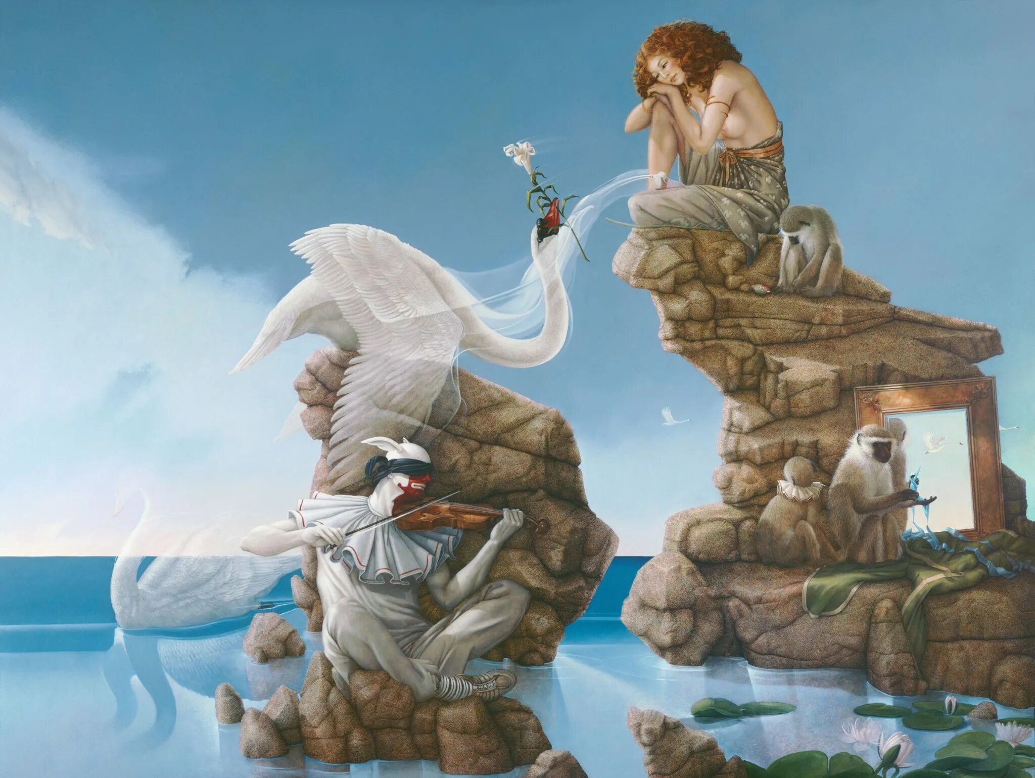 Художник heidi taillefer. Леди единорог жозефина уолл. Дуальная картина мира. Жозефина уолл вселенная. Картины сюрреалистов майкл паркес.