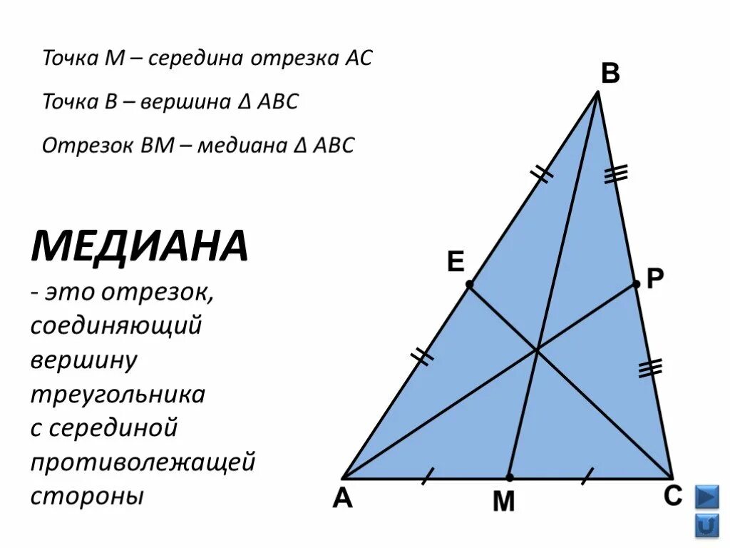Точка м середина. Медиана. Медиана треугольника. Медиана это в геометрии. Медипнп.