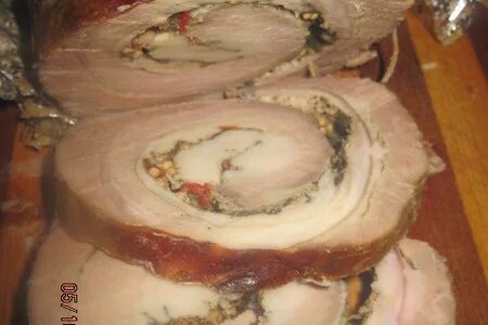 Вкусный рулет из брюшины