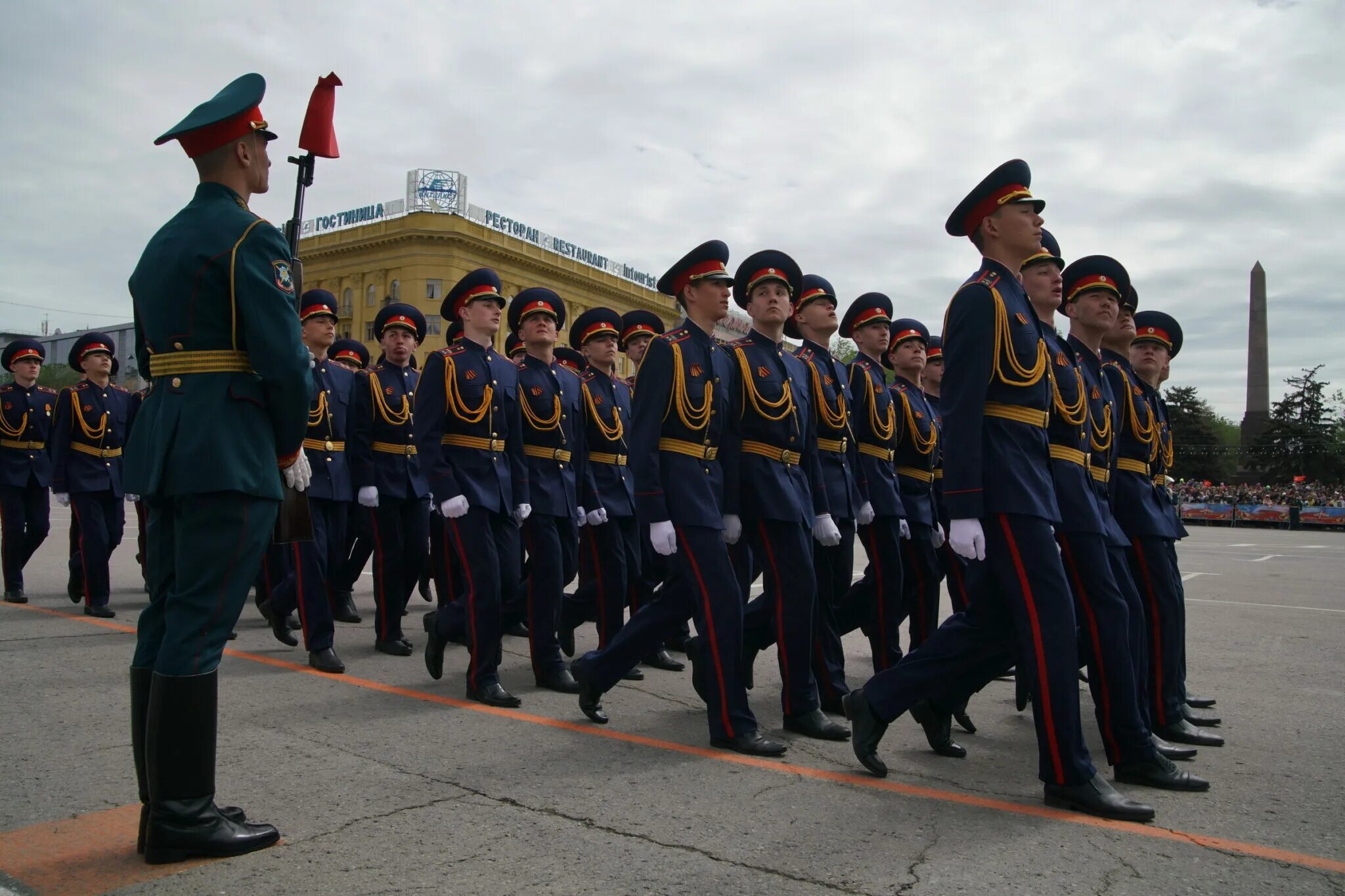 Участие в параде победы