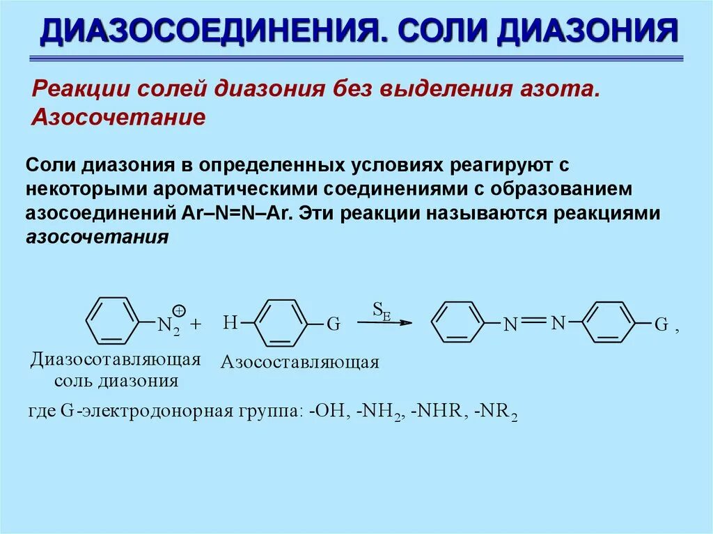 Выделение азота реакция. Электрофильное замещение солей диазония. Образование солей диазония механизм. Соль диазония из толуола. Строение ароматических солей диазония.