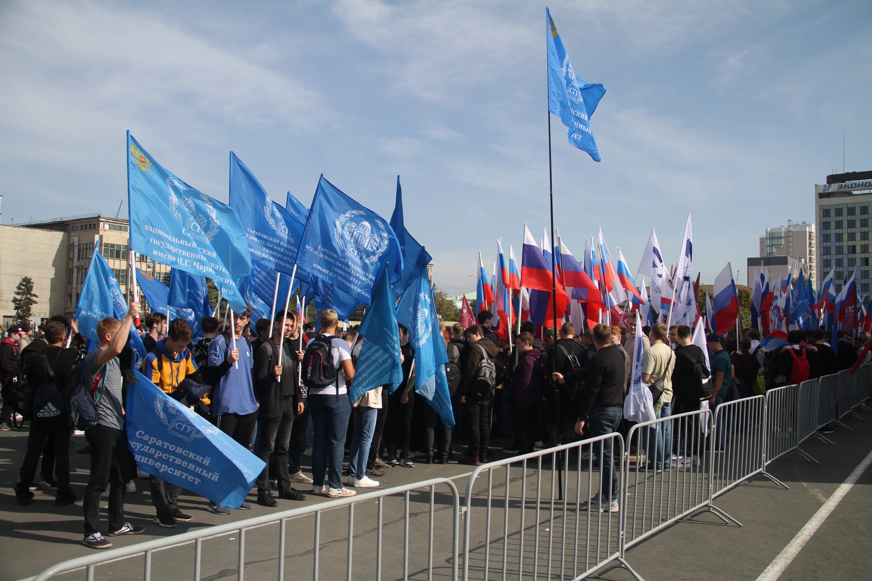Выступление на митинге 9