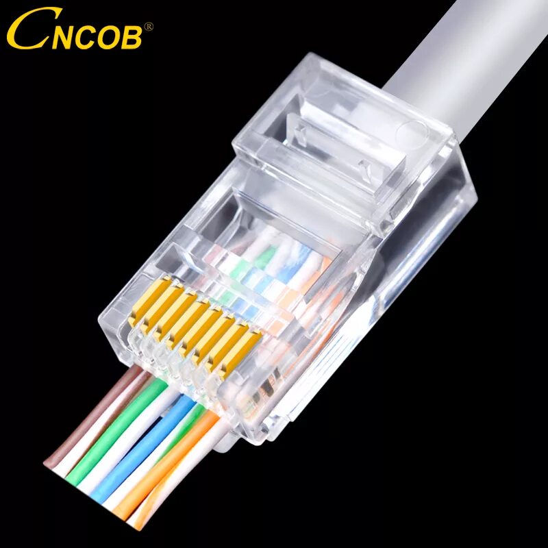 Ethernet коннектор. Коннектор eurolan rj45 q-plug. коннекторы 8p8c (компьютерные разъемы) u/utp cat.5e (rj-45). gigabit ethernet 8p8c (rj-45). rj45 shielded modular plug, cat.7, 30u&quot; gold plated, 100pcs/bag.