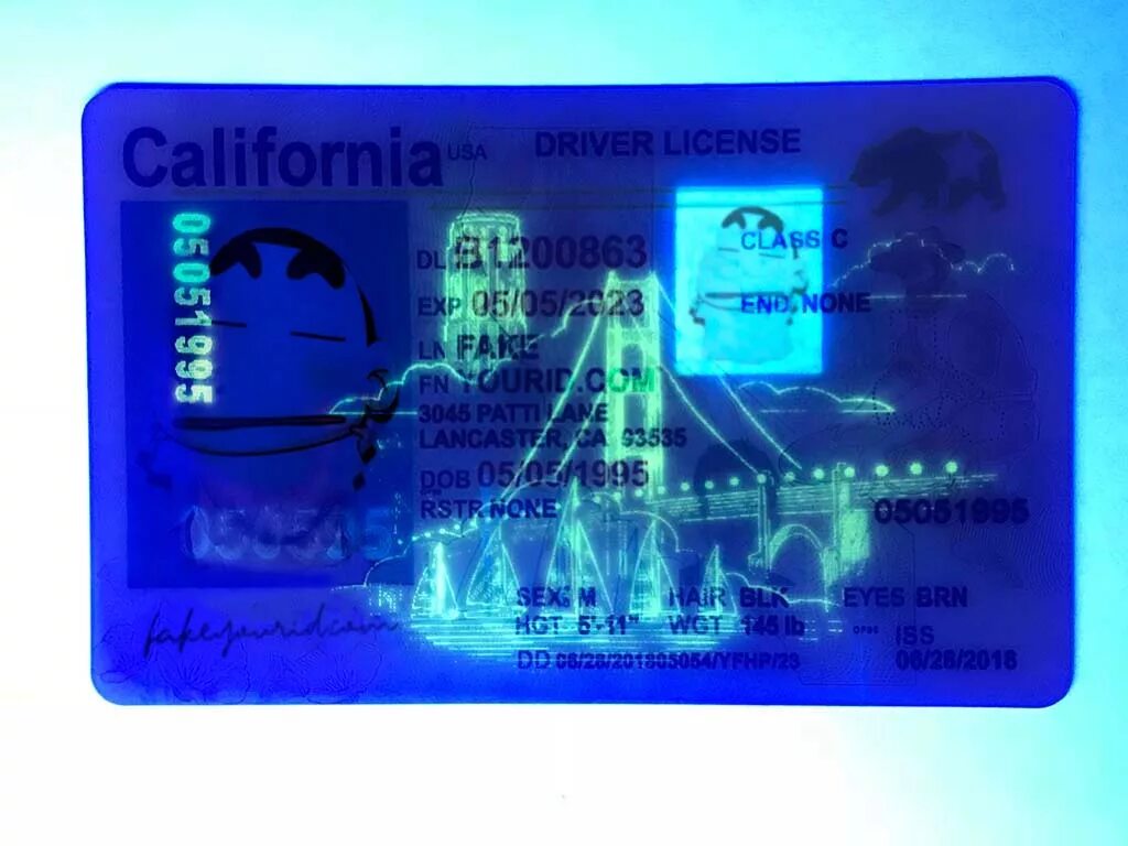 License ended. California Driving License.