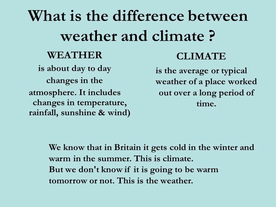 Different climate. Climate and weather презентация. What is difference between climate and weather. Weather climate разница. The difference between weather and climate.