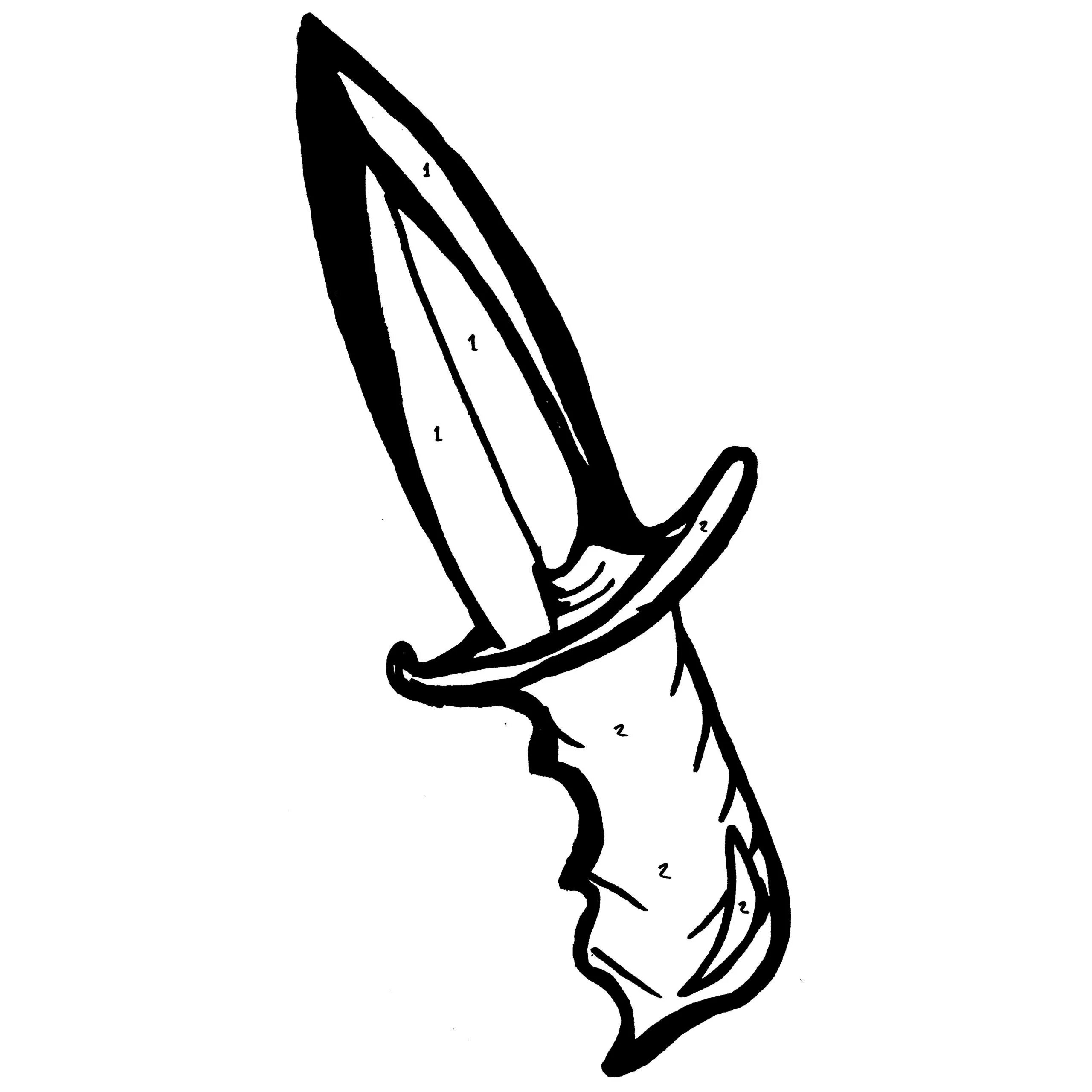 Раскраски стендов ножи. Нож Dual Daggers Standoff 2 чертёж. Раскраска нож. Нож карандашом. Ножик рисунок.