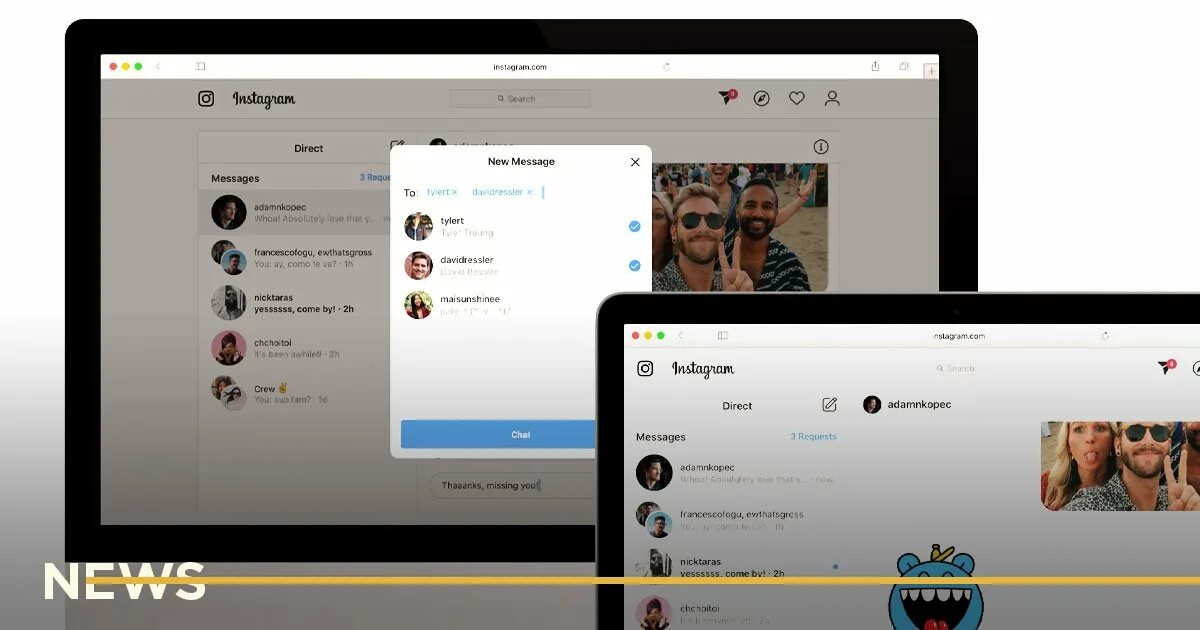 Сообщения веб версия. Instagram web версия. Direct Instagram переписка. Веб версия сообщений. Десктопная версия Инстаграм.