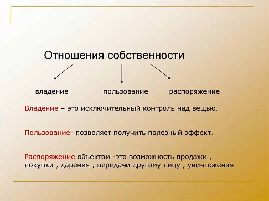 Отношение к собственности величина