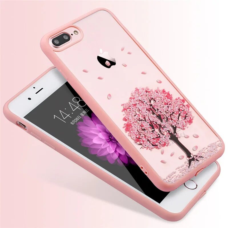 Розовый чехол для телефона. Чехол PGSCASE для iphone 6/6s Sakura. Красивые розовые чехлы. Чехлы на телефон с сакурой.