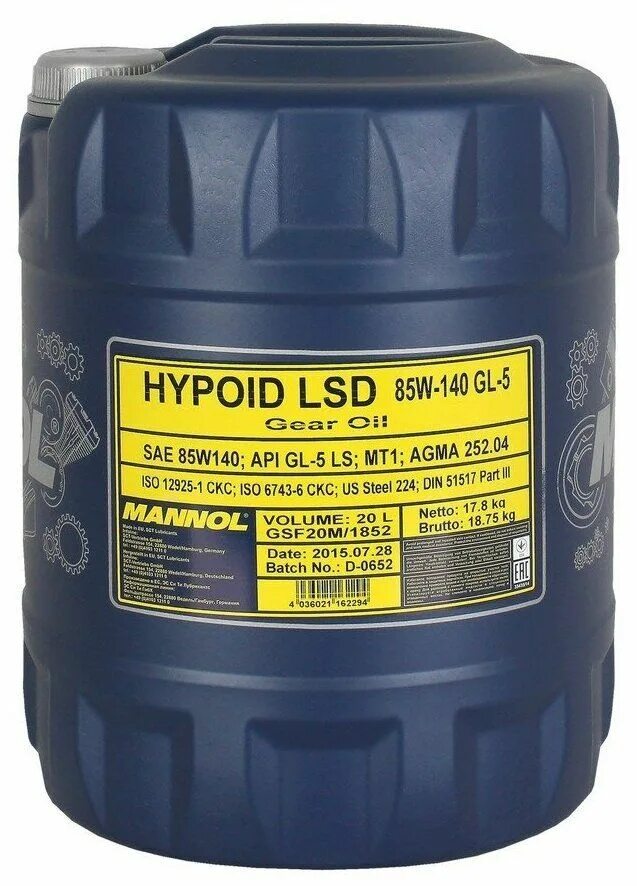 Mannol Hydro ISO 46 20л. Gl 5 85w140 Mannol. Трансмиссионное Mannol gl-5 85-140. Mannol Hypoid LSD 8105 SAE 85w-140.