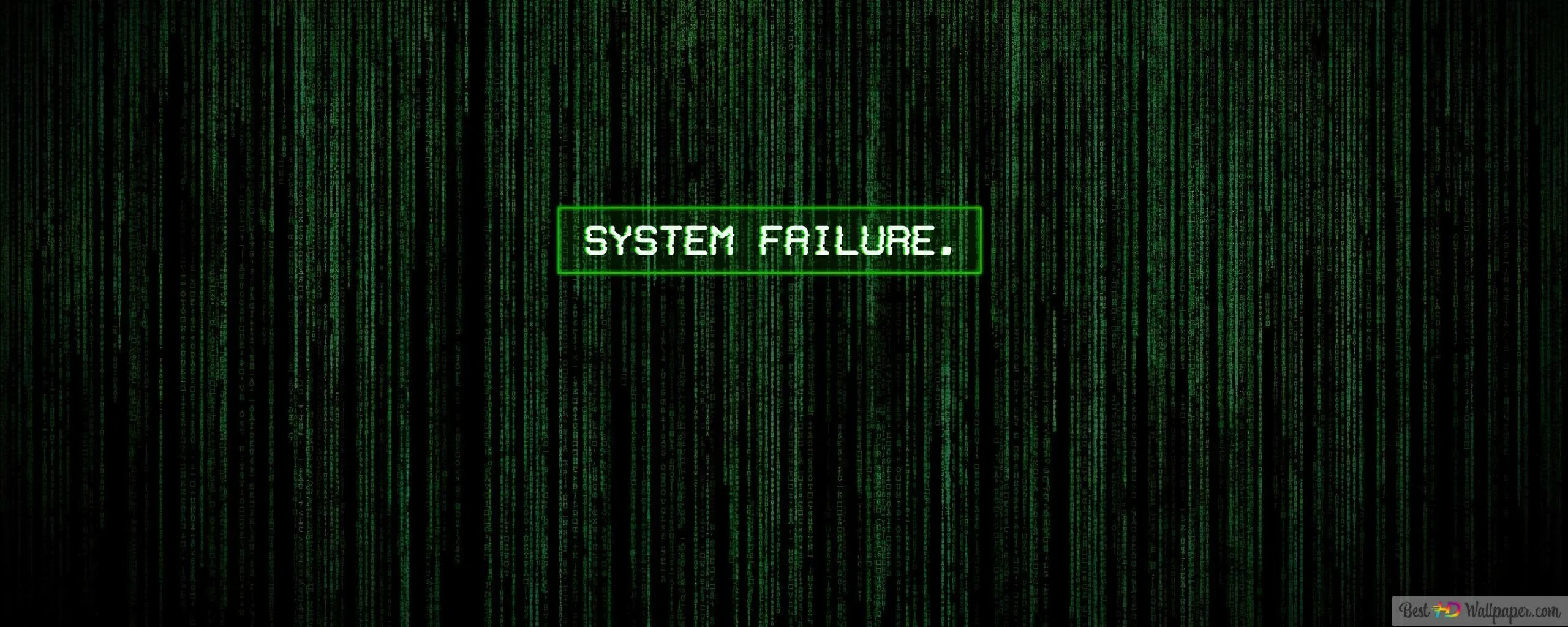 Your system failed